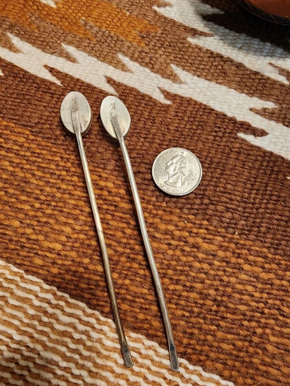White Buffalo Artisan Made Hair Pins (2)